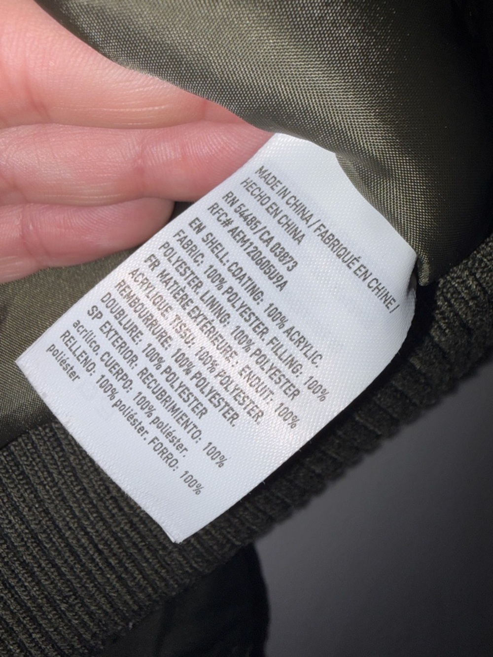 American Eagle Outfitters Olive Green Women Bomber Jacket - Picture 8 of 8